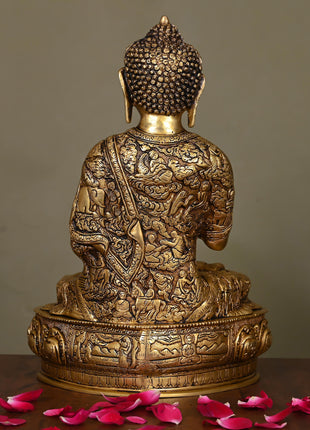Brass Superfine Blessing Buddha (14.5 Inch)