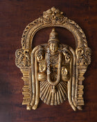 Brass Goddess Padmavati Wall Hanging In Frame (20 Inch)