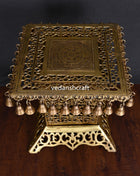 Brass Stool With Forty Hanging Bells (15.5 Inch)