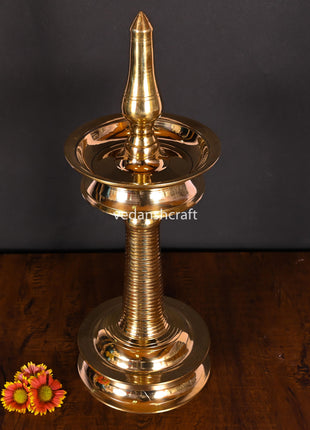 Brass Traditional Samai/Diya (17.5 Inch)