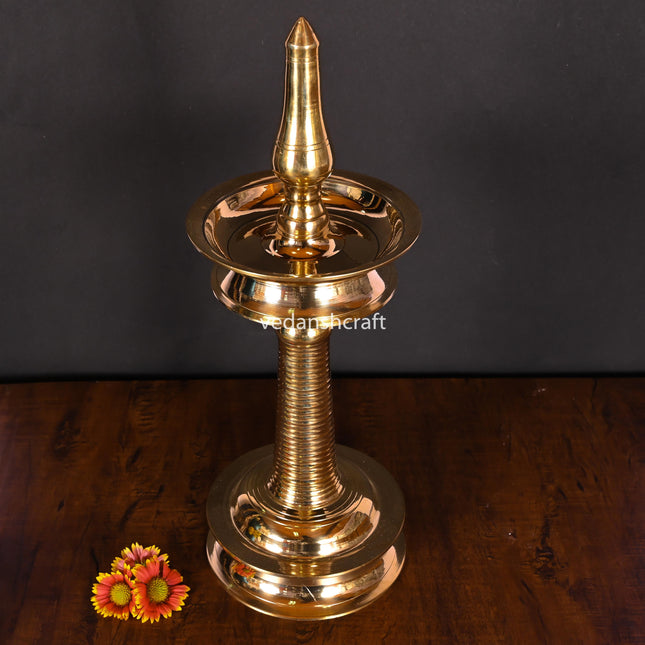 Brass Traditional Samai/Diya (17.5 Inch)