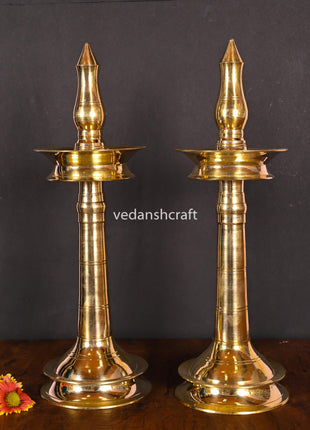 Brass Traditional Samai/Diya Pair