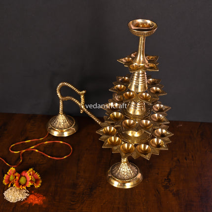 Brass Traditional Ganga Aarti (14.8 Inch)