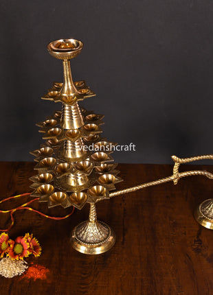 Brass Traditional Ganga Aarti (14.8 Inch)