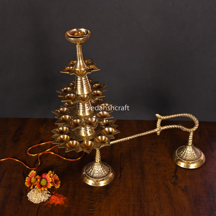 Brass Traditional Ganga Aarti (14.8 Inch)