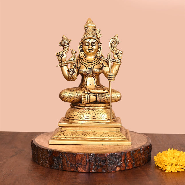 Brass Rajarajeshwari Devi Idol (10 Inch)