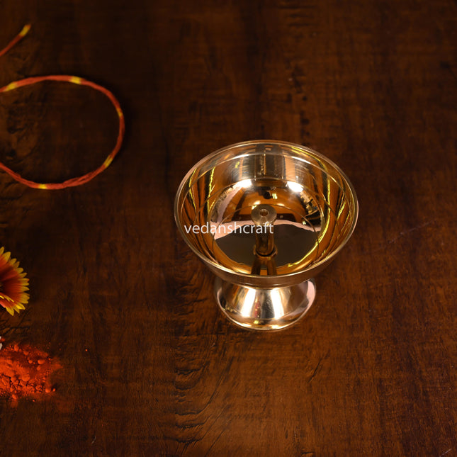 Brass Akhand Diya (2 Inch)