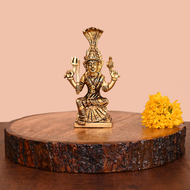 Brass Karumari Amman Idol (5.5 Inch)