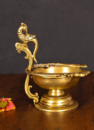 Brass Ethnic Peacock Diya/Lamp