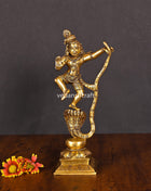 Brass Superfine Dancing Kalinga Krishna Statue (10.5