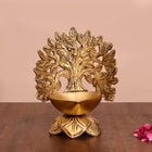 Brass Kalpvriksha Diya/Lamp (6 Inch)