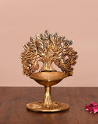Brass Kalpvriksha Diya/Lamp (7 Inch)