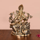 BRASS GODDESS SARASWATI IDOL (11