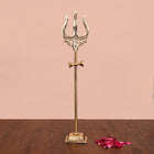 Brass Shiva'S Damru Trishul (10 Inch)