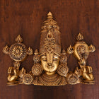 Brass Tirupati Balaji/Venkateshwar Face Wall Hanging (15 Inch)
