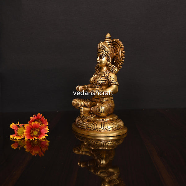 Brass Superfine Annapurna Devi Statue (8 Inch)