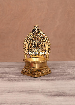 Brass Lakshmi Diya/Lamp (4.5 Inch)