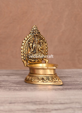 Brass Lakshmi Diya/Lamp (4.5 Inch)