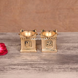 Brass Tulsi Diya Pair