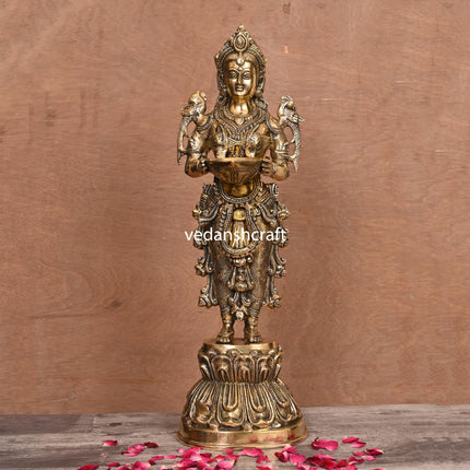 Brass Deep Lakshmi Idol (20 Inch)