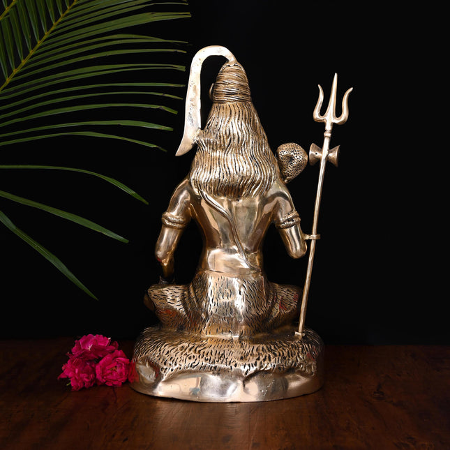 Brass Lord Shiva Idol (18.5 Inch)