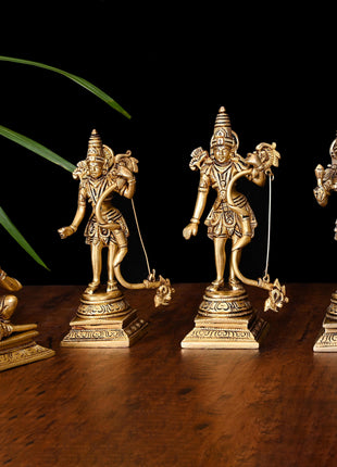 Brass Ram Darbar Idol Set