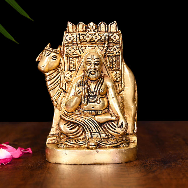 Brass Raghavendra Swamy Idol (6 Inch)