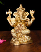 Brass Superfine Ganesha Idol (4.8 Inch)