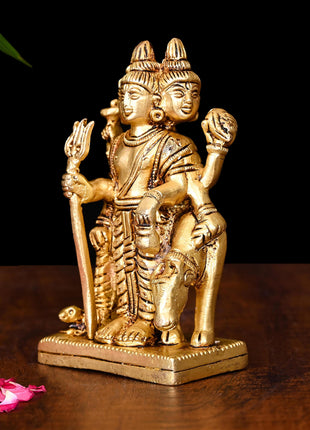 Brass Lord Dattatreya Idol (4.5 Inch)