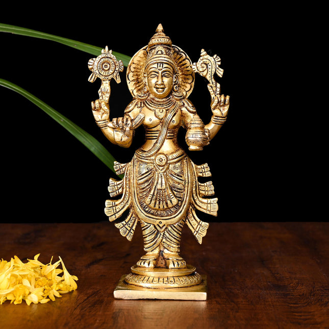 Brass Lord Dhanvantari Idol (7.5 Inch)