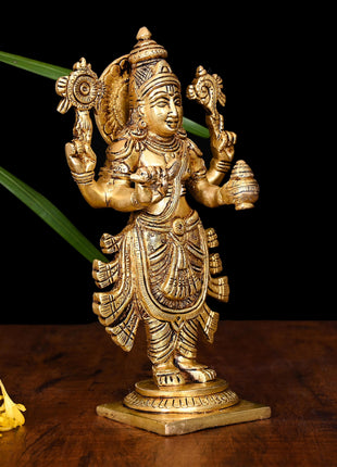 Brass Lord Dhanvantari Idol (7.5 Inch)