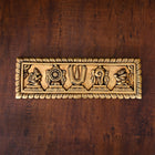 Brass Shankh Chakra Namah Hanuman And Garuda Wall Hanging (3.5 Inch)
