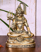 Brass Lord Shiva Idol (9 Inch)