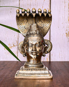 Brass Narmadeshwar Mahadev Idol (9.5 Inch)