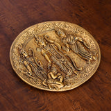 Brass Ram Darbar Wall Hanging Plate (8 Inch)