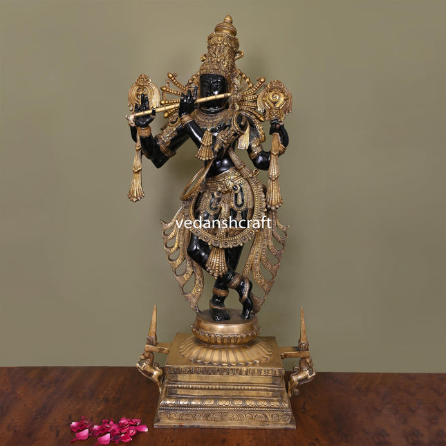 Brass Krishna Statue/Idol (41 Inch)