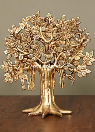 Brass Kalpvriksha Table Decor (8.8 Inch)