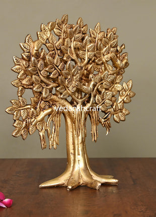 Brass Kalpvriksha Table Decor (8.8 Inch)