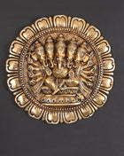Brass Superfine Panchmukhi Ganesha Wall Hanging (11.5 Inch)