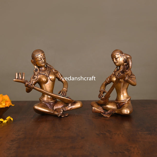 Brass Musical Lady Set (5.5 Inch)