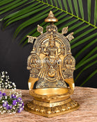 Brass Mookambika Devi Diya/Lamp (12 Inch)