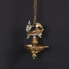 SINGLE PETAL DIYA - HEIGHT - 26.5 INCHES; WEIGHT - 620 GRAMS