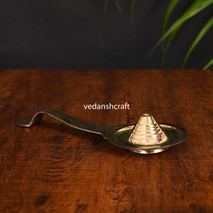 Brass Dhoop Aarti Spoon (9.8 Inch)