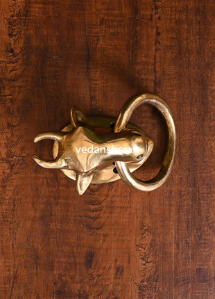 Brass Bull Door Knocker (3.8 Inch)