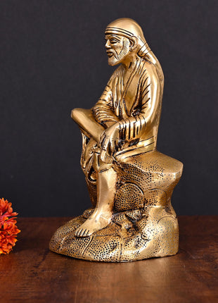 Brass Superfine Sai Baba Idol (8.5 Inch)