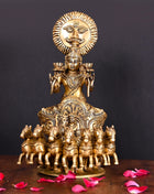 Brass Superfine Surya Rath Idol (12 Inch)
