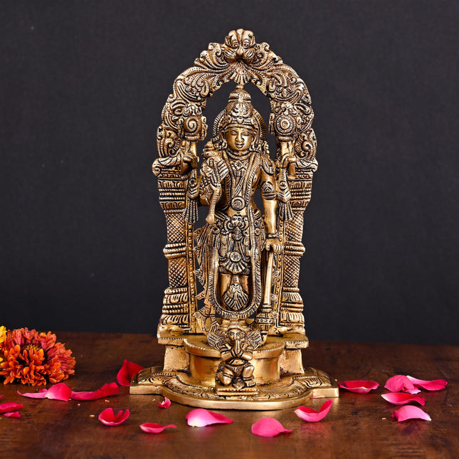 Brass Superfine Lord Vishnu Idol (9 Inch)
