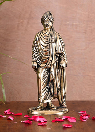 Brass Swami Vivekananda  Statue (10 Inch)