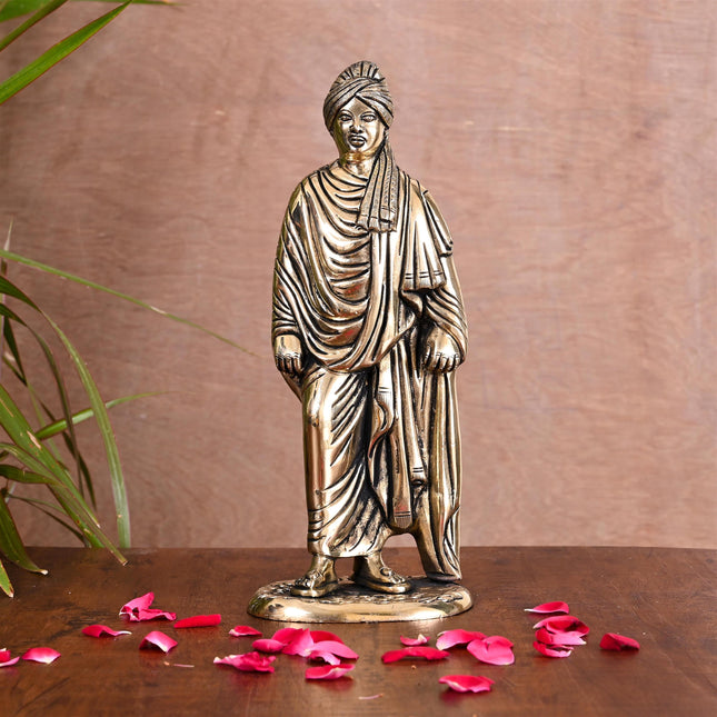 Brass Swami Vivekananda Statue (10 Inch)