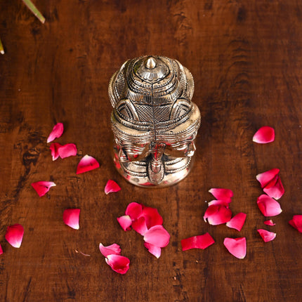 Brass Shiva Four Face Mukhlingam Idol (5 Inch)